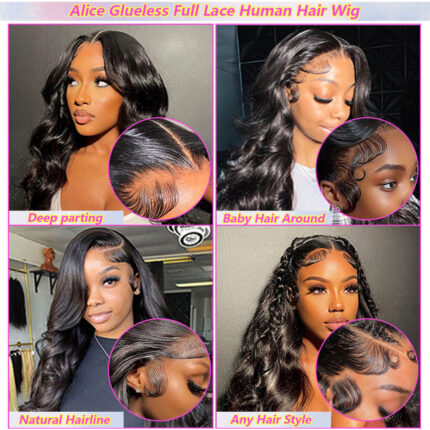 Raw Indian Hair HD Lace Front Wig,Virgin Cuticle Aligned 100% Glueless Full Lace Human Hair Wig,Lace Frontal Wig for Black Women