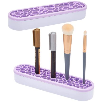 LOHAS Silicone Makeup Brush Holder Organizer Sew Desktop Organizers Multipurpose Stash and Store Storage Stand