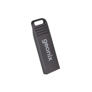 Geonix Pendrive 8GB, Metal USB 2.0 Flash Drive, Ideal for Data Transfer & Storage, 5 Years Warranty (Black)