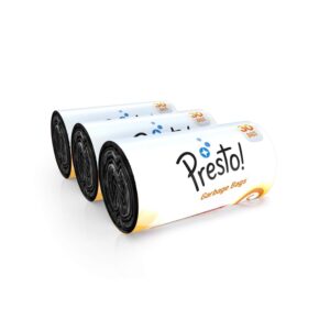 Presto! Garbage Bags | Small | 90 Count |30 Bags x 3 Rolls