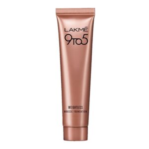 Lakme Powerplay Mousse Foundation Mini, Matte Finish, Full coverage, Lightweight, Long Lasting Face Makeup,Beige Vanila, 6g