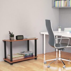 Livzing 2 Tier DIY Turn N Tube Wooden End Table/Side Table/Bedside Table/Shoe Rack for Living Room,Kitchen,Bedroom,Home, Office-Printer Table,Corner Table & Utility Racks for Storage