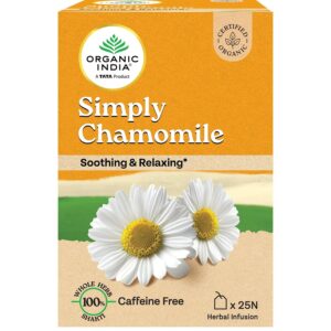 ORGANIC INDIA Simply Chamomile 25 Tea bags (Pack of 1)