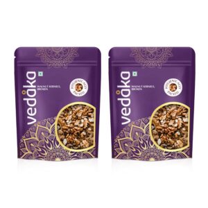 Vedaka Dried Walnut Kernels | Premium Walnut Kernel | 1 Kg | Broken Akhrot | Delectable And Crunchy | Pack Of 2, Each 500 G