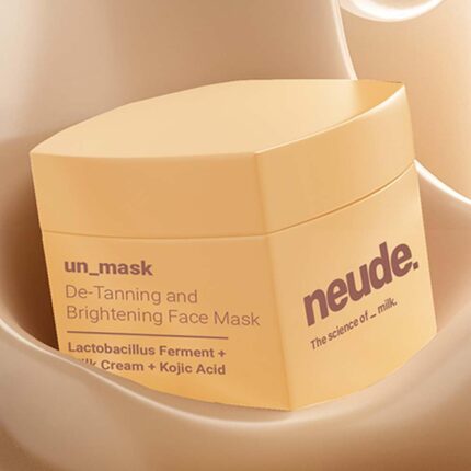 Neude un_mask 50ml Brightening & Hydrating De-Tan Face Pack with 3 Milk Actives & 5 Fruit Enzymes for Exfoliation, Glowing Skin & Hyperpigmentation Visit the Neude Store