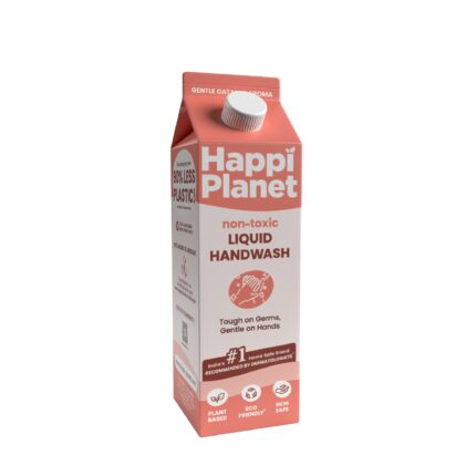 Happi Planet | Organic Liquid Handwash Refill | 1L | Oat Milk Fragrance | Moisturizing Hand Wash | Natural, Non-Toxic, Herbal, Eco-Friendly, Chemical Free, pH Balanced, Tough On Germs, Gentle On Hands