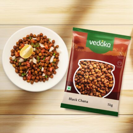 Vedaka Popular Unpolished Black Chana | 1 kg Pack |Naturally Rich Source of Protein |Naturally Cholesterol free