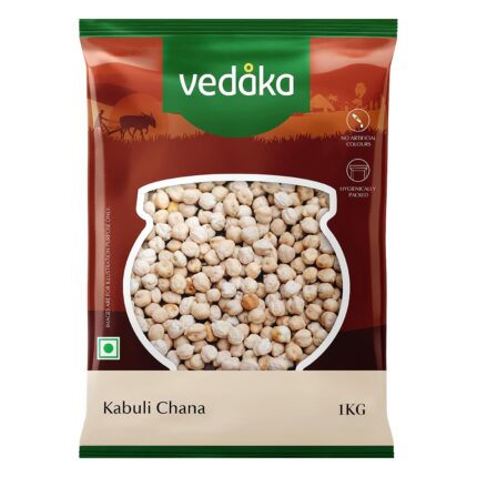 Vedaka Popular Unpolished Kabuli Chana | 1 Kg | Naturally Rich In Protein | Naturally Cholesterol-Free