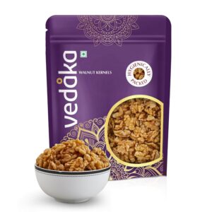 Vedaka Inshell Walnuts | 500 Gram | Akhrot With Shell | Rich In Omega-3 & Antioxidants | Healthy Snack