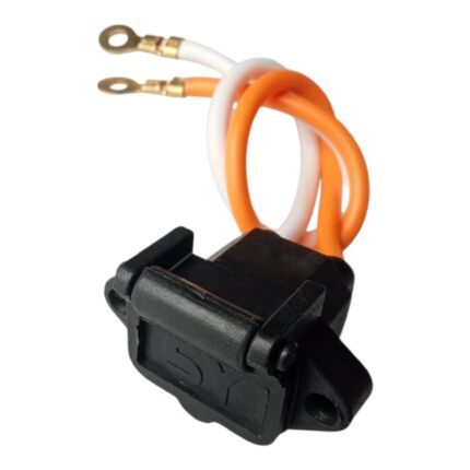 1PCS Electric Scooter Charging Socket Socket with Cap | 25cm Charging Socket Length Docking Charging Head Battery Elbow Cord Plug for Direct Battery Connection